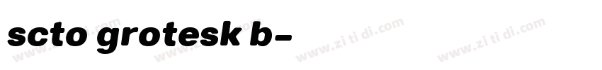 scto grotesk b字体转换
